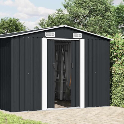  Vrtno spremi&amp;scaron;te 257 x 392 x 181 cm metalno antracit Slike