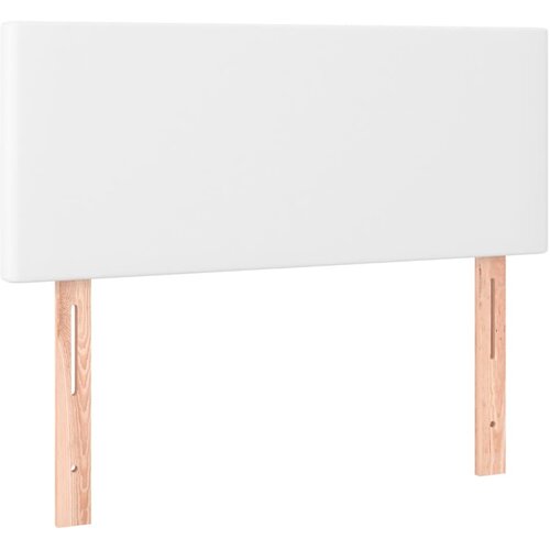  Krevet box spring s madracem LED bijeli 90x190 cm umjetna koža Slike