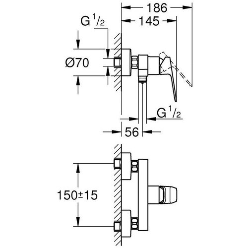 Grohe Cubeo za tu&amp;scaron; kadu MATTE Black 1018242430 Slike