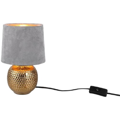 REALITY stolna lampa sophia E14, 40 w, sivo/zlatna Slike