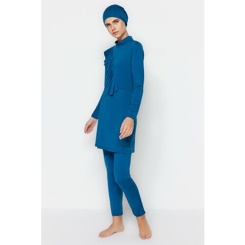Trendyol Swimsuit - Blue - Plain Cene