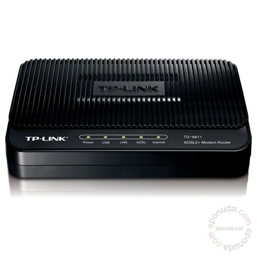 Tp-link TD-8811B router/modem ADSL2/2+ sa 1 x UTP LAN 10/100Mb/s, USB ruter Slike