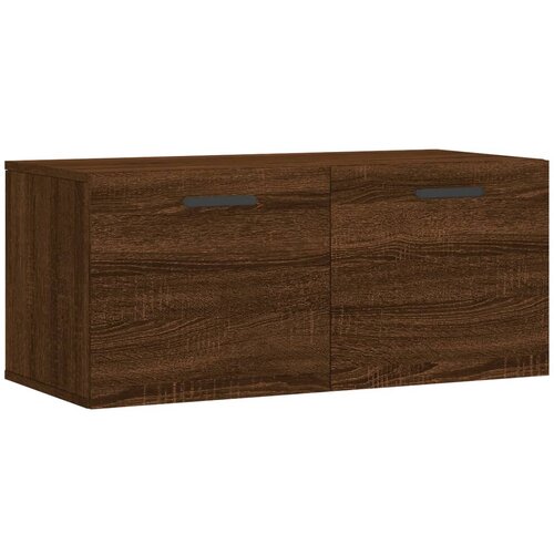 Maison Chic Stenska omarica - Zidna omarica rjavi hrast 80x36,5x35 cm inženirski les iu444, (22063693) Cene
