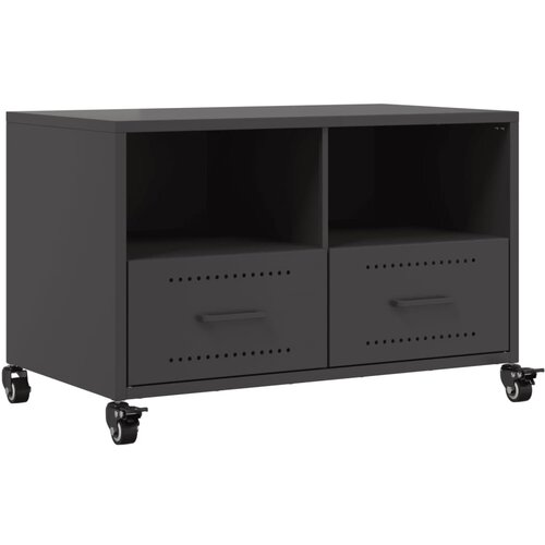 Maison Chic TV omarica - TV enota - Televizijska omarica črna 68x39x43,5 cm jeklo, (21699944) Slike