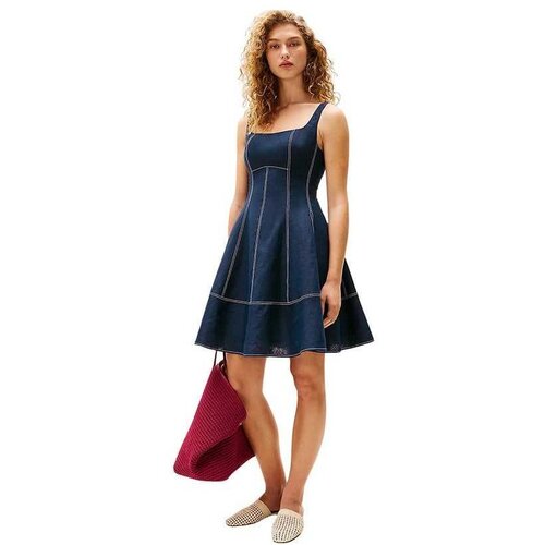 Tommy Hilfiger ženska  lepršava teget haljina Cene