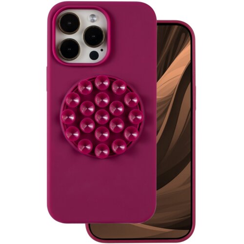 Onasi Octopus silikonski ovitek za iPhone 17 - mat liquid bordo Cene
