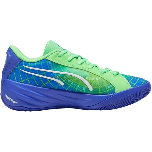 Puma &Scaron;portni čevelj 'All-Pro NITRO Marcus Smart' modra / zelena / limeta Cene