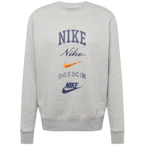 Nike Sportswear M NK CLUB BB CREW STACK GX, muški duks, siva FN2610 Slike