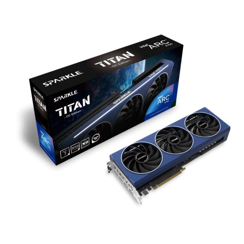 Sparkle Grafična kartica Intel ARC A750 TITAN OC Edition, 8GB GDDR6, PCIe 4.0 x16, 3xDP, 1xHDMI, Slike