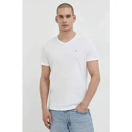 Diesel Bombažna kratka majica 3-pack moški, bela barva