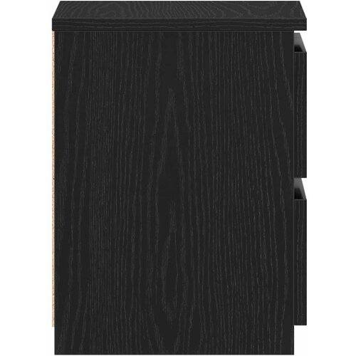  Noćni ormar 2 pcs Crni hrast 30 x 30 x 40 cm Konstruirano drvo Slike