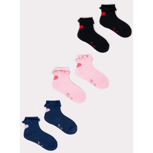 Yoclub Kids&amp;#039;s 3Pack Socks With Frill SKA-0069G-000J-002 Slike