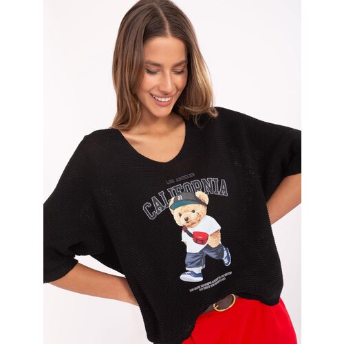 Italy Moda Sweater-MI-SW-2101.06-black Slike