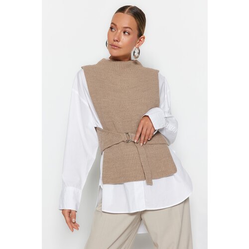 Trendyol Sweater Vest - Brown - Regular fit Slike
