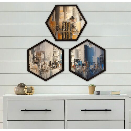 Wallity Uokvirena slika 6GEN1420135, 35x35 cm, 3 dijela Cijene