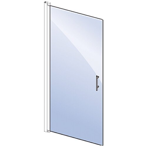 CAMARGUE tu&amp;scaron; vrata vario B2 (80 x 195 cm, črni profili, steklo: 6 mm, premaz wonderclean) Slike