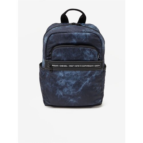 Diesel Dark Blue Patterned Backpack - Women Slike