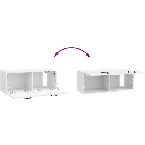  ormar za zid Zidne Bijela visokog sjaja 78,5 x 31 x 30 cm Slike