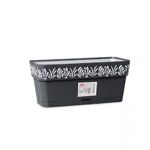 STEFANPLAST Saksija 30x13x12cm Gaia 88703 tamno siva Cijene
