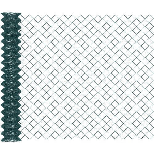 Outsunny Jeklena mreža za ograjo s plastično prevleko 25x1,7 m za vrtove in zunanje prostore, 25-metrska rola in višina 1,7 m, zelena, (20755558) Cene