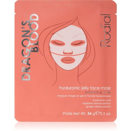 Rodial Dragon&amp;#039;s Blood Hyaluronic Jelly Face Mask intenzivna hidrogel maska s hijaluronskom kiselinom 34 g Slike