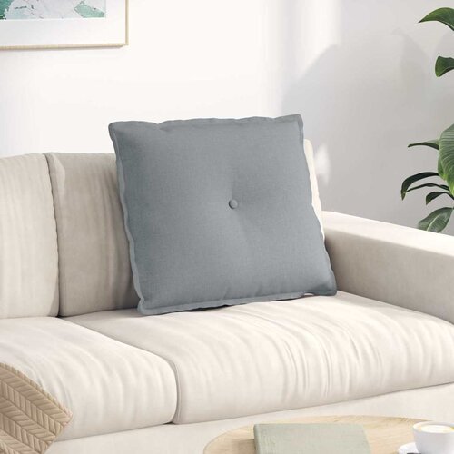 vidaXL Poglavni vzglavnik Svetlo siva 60 x 19 x 50 cm blago Cene