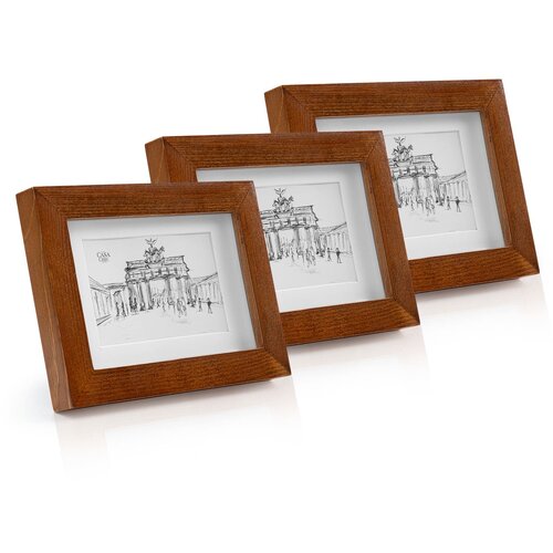 Casa Chic kenton, okviri za slike, set od 3 okvira, pravokutni, 14 x 9 cm, nosač, staklo Cijene