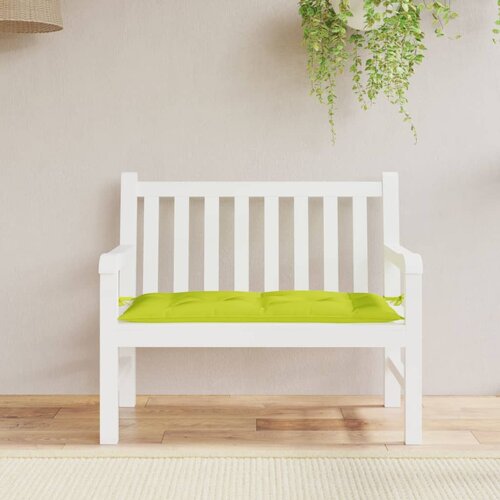  Jastuk za vrtnu klupu jarkozeleni 100x50x7 cm od tkanine Oxford Slike