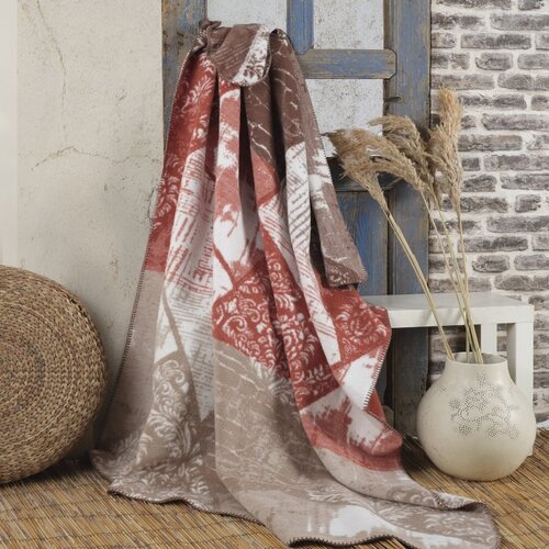  Ćebe eco blanket 150x200 - 24145-D - beige/terra Cene