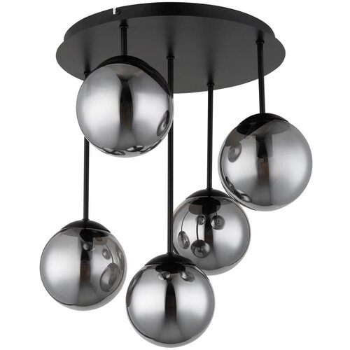Globo 47441-5S - Plafonski luster HARMON 5xE14/25W/230V crni Slike
