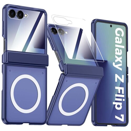 INF Ovitek Samsung Galaxy Z Flip7 z magnetnim obročkom, PC za&scaron;čita Blue, (5000275340) Cene