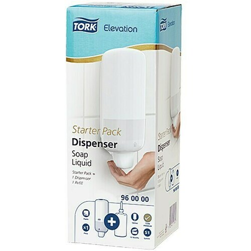 TORK Elevation Set dozatora za sapun s ulo&amp;scaron;kom S1 (1 l, Bijele boje, Plastika) Slike