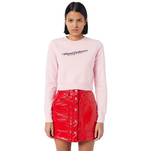 Diesel Sweatshirt -F-SLIMMY-IND SWEAT-SHIRT pink Slike