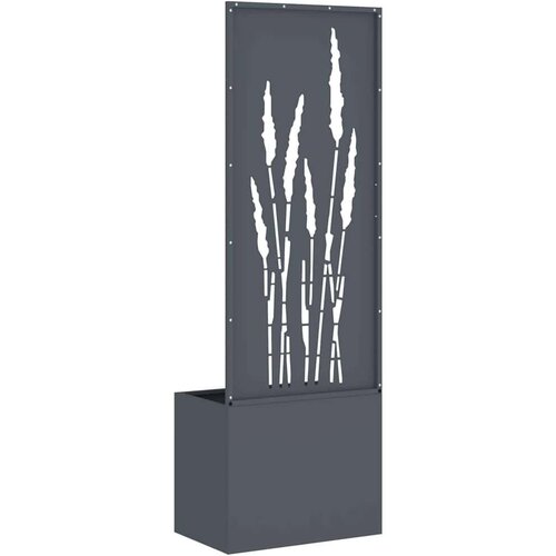 VidaXL Vrtni Sadič s Dekorativnom Pločom Antracit 50 x 140 cm Slike