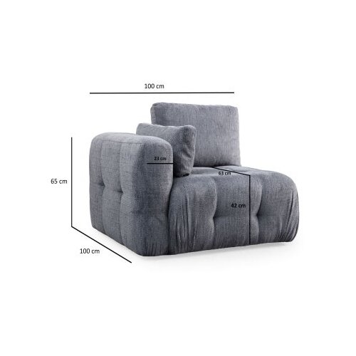 Atelier Del Sofa amaris L1 grey 1-Seat sofa Slike