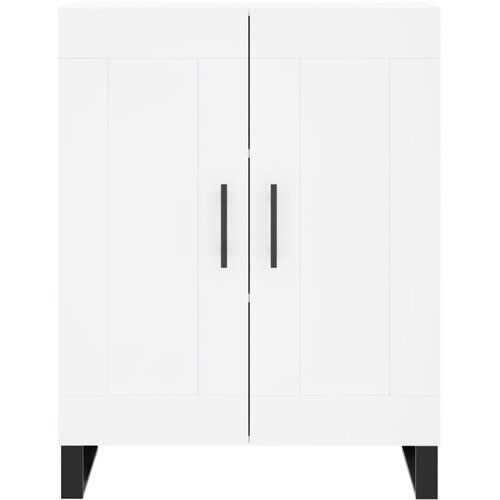  Visoka komoda bijela 69,5x34x180 cm konstruirano drvo Slike