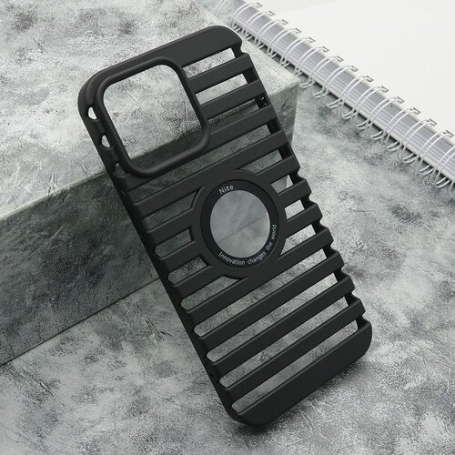 Maska lines logo cut za iphone 15 pro max/ crna Slike