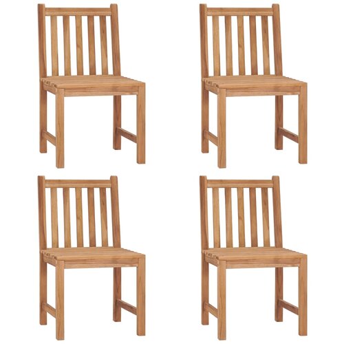 VidaXL Vrtne stolice 4 kom od masivne tikovine Slike