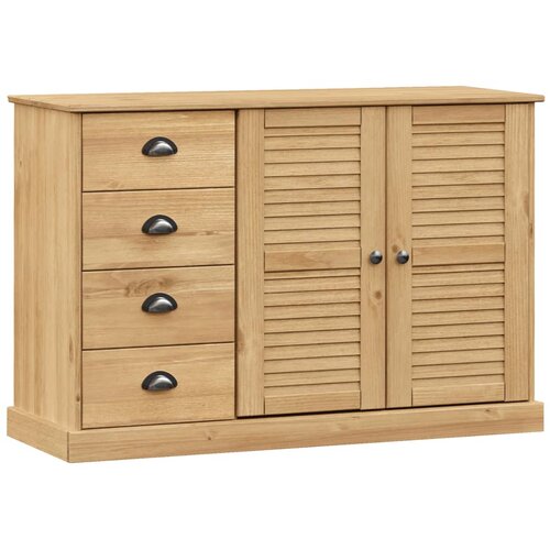 Maison Chic Komoda - Predalnik s predali VIGO 113x40x75 cm trdna borovina, (21722729) Cene