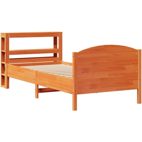 vidaXL Okvir kreveta bez madraca voštano smeđi 100x200 cm od borovine Cijene