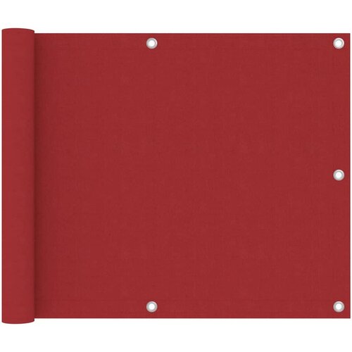 vidaXL Balkonsko platno rdeče 75x500 cm oksford blago Cene