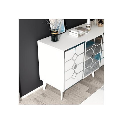 Hanah home irmak - white, silver whitesilver console Cene