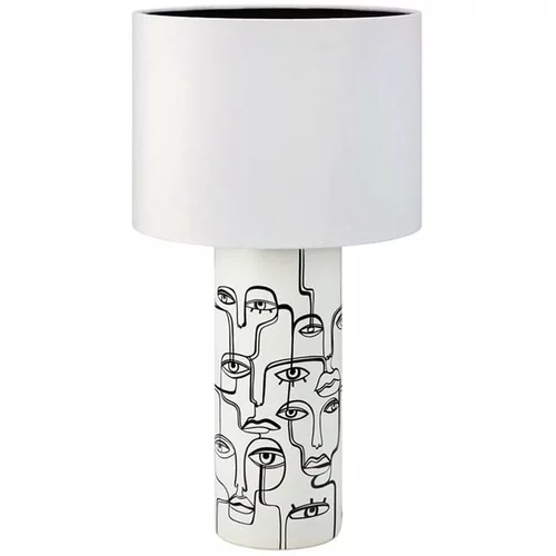 Markslöjd bijela stolna lampa s printom Family, visina 61,5 cm