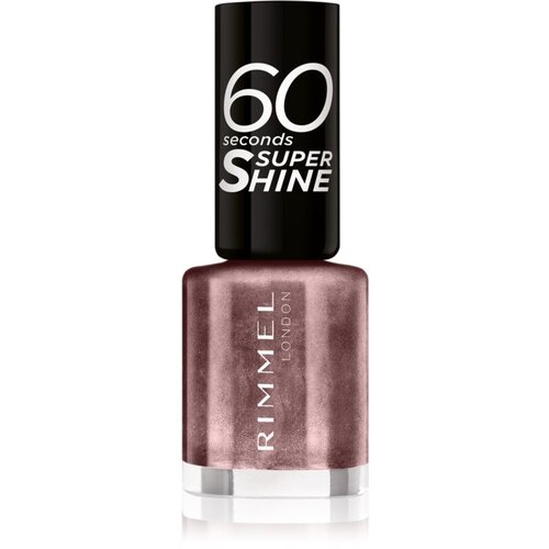 Rimmel London 60 Seconds Super Shine hitro su&amp;scaron;ljiv lak za nohte 8 ml odtenek 510 Euphoria Slike