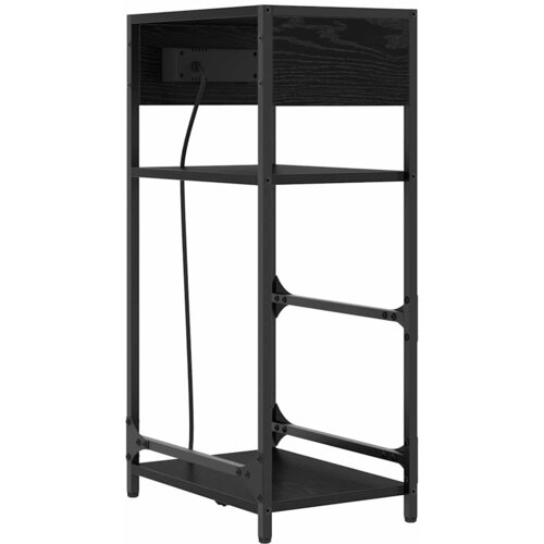  Noćni ormar Crni hrast 40 x 27 x 76 cm Konstruirano drvo Slike