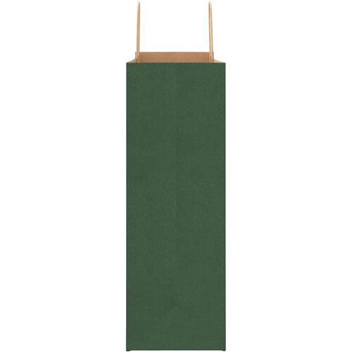  Papirnate vrećice 250 kom s ručkama zelene 45x17x48 cm Slike