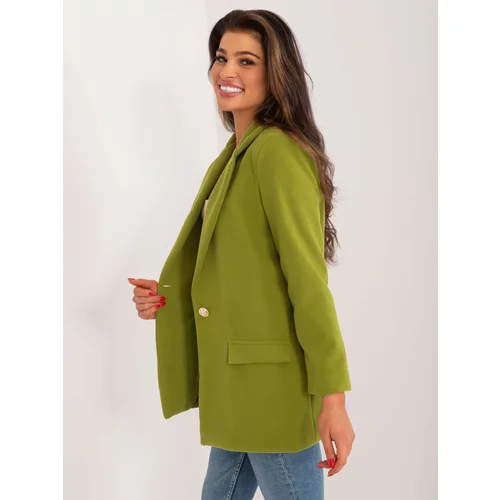 Fashion Hunters Olive green women's jacket with lining