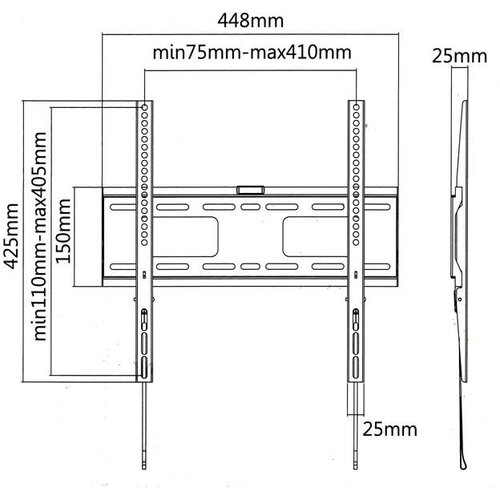 Cabletech univerzalni zidni nosač za LED TV (32-75") LP42-44F Cijene