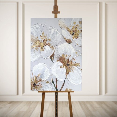 Styler Slika s ručno oslikanim elementima 70x100 cm Petal Glow &amp;ndash; Slike