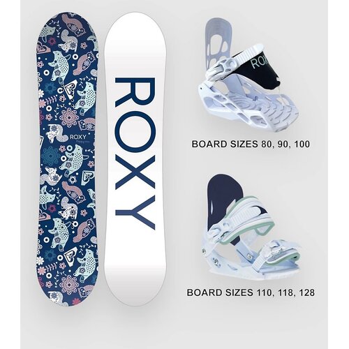 Roxy Poppy Package - Sm 2026 Kids Snowboard set no color Cene